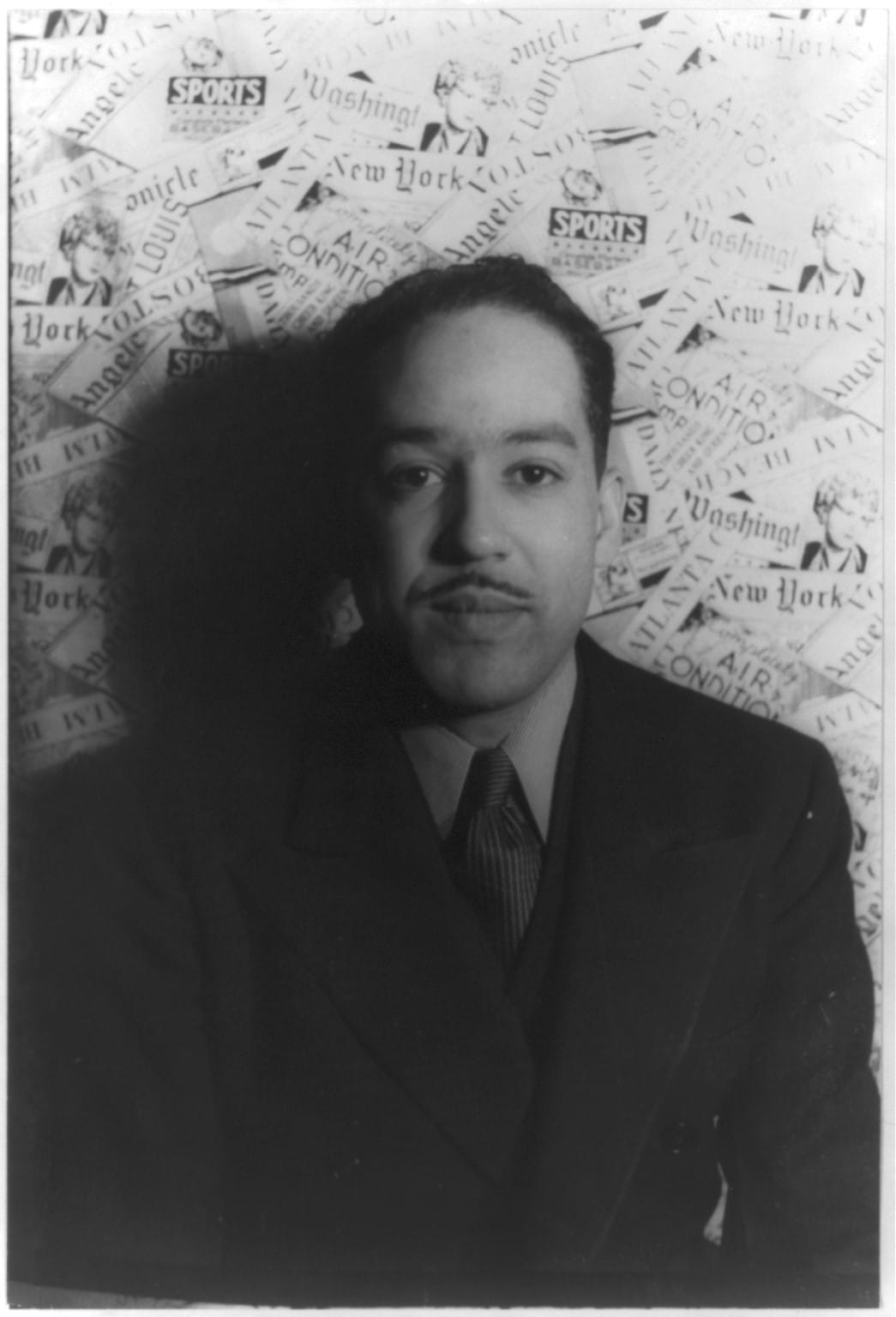 Portrait of Langston Hughes, 1936. Van Vechten, Carl, Library of Congress.