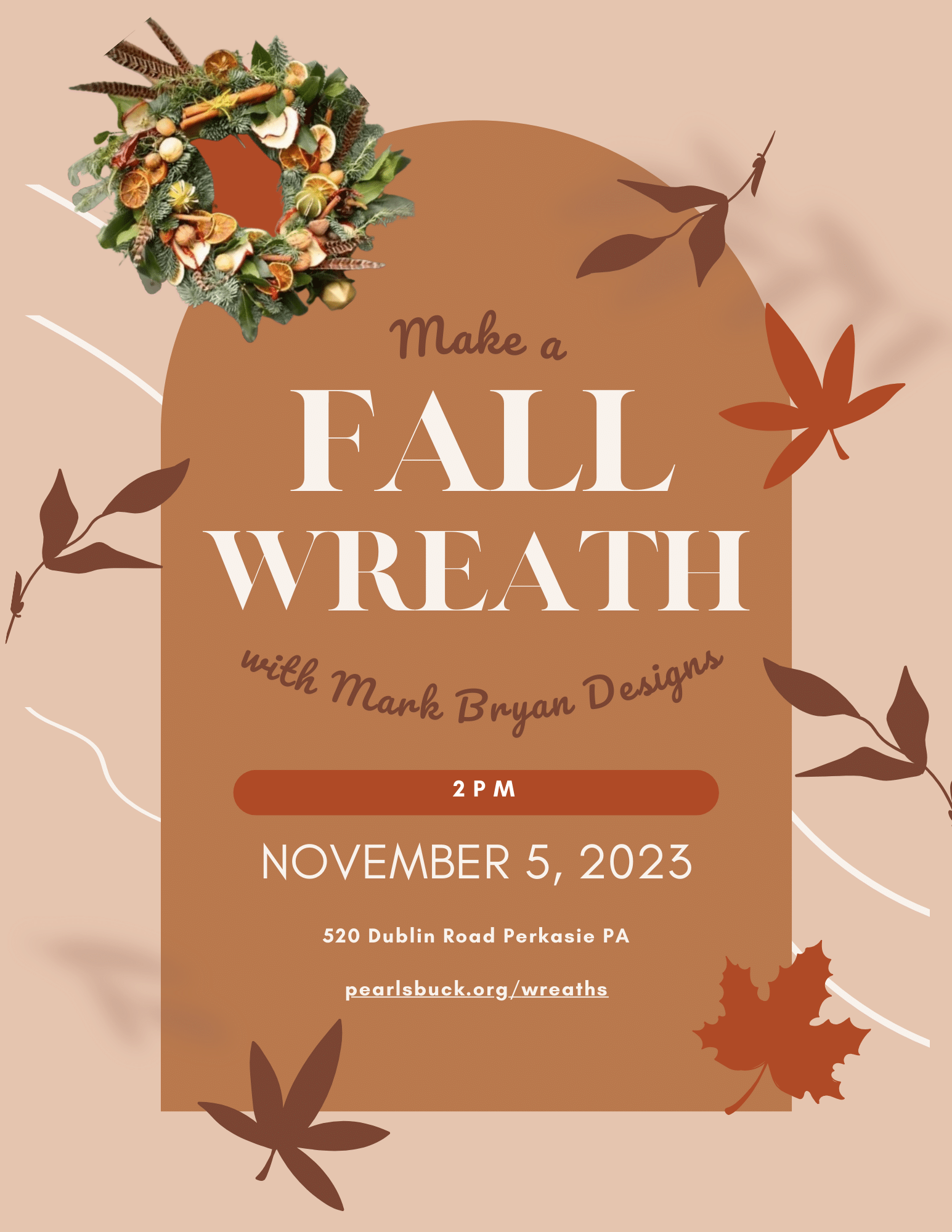 Fall Wreath FlyerTemplate Draft