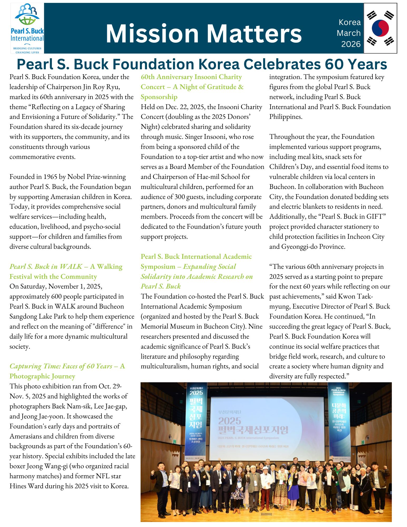 Mission Matters March 2026 Korea