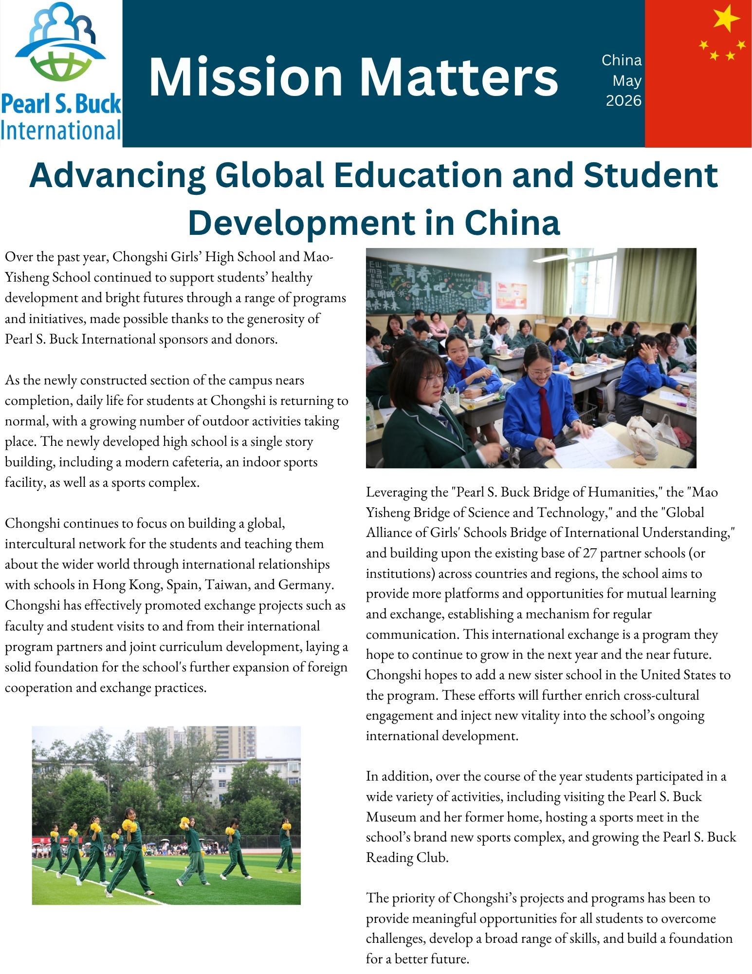 Mission Matters May, China