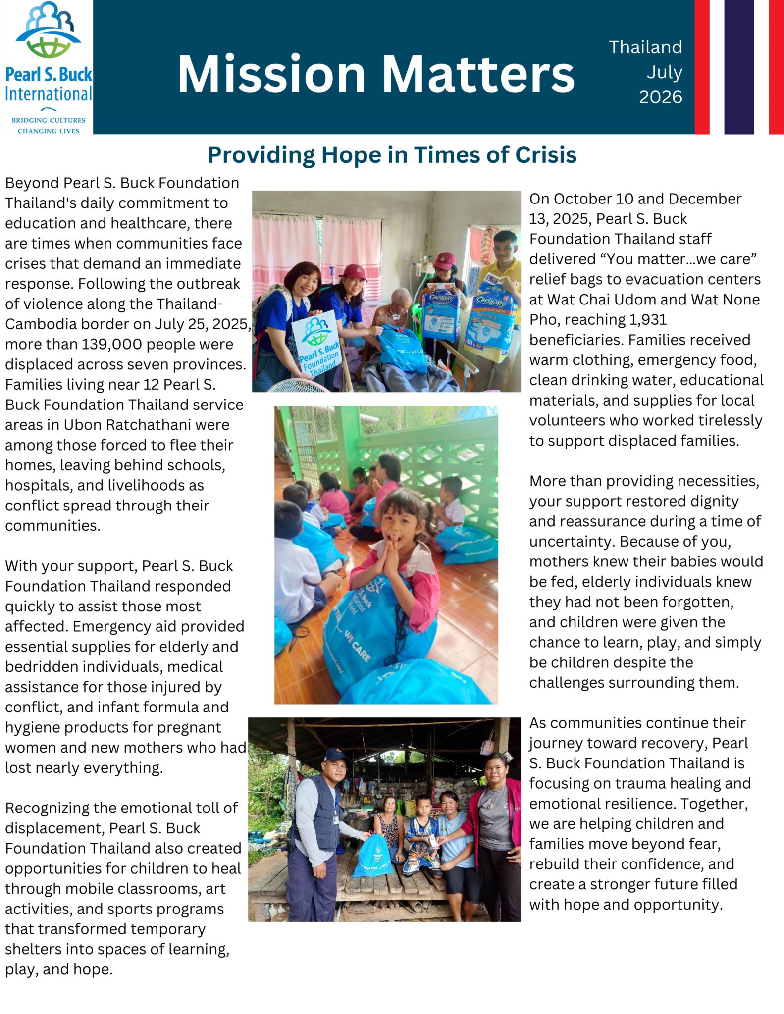 Mission Matters July 2026 Thailand