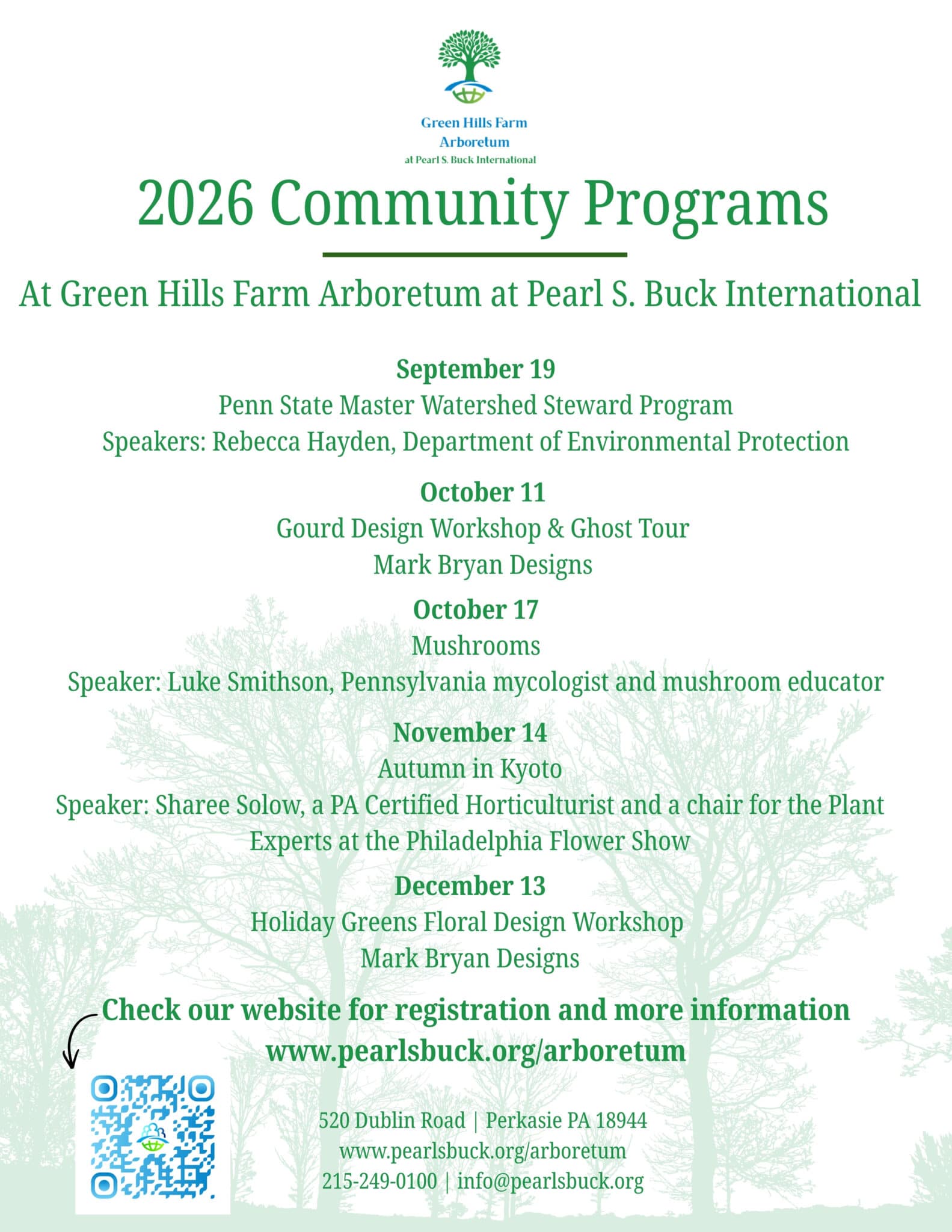 Fall Arboretum Programming