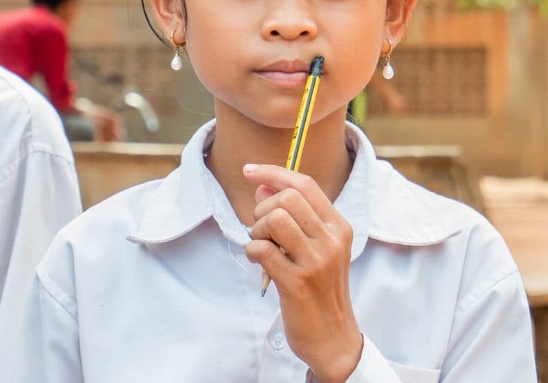 Caring for Cambodia girl