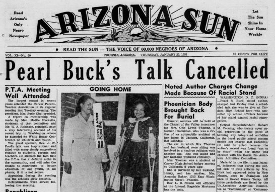 Pearl Buck Talk Cancelled The Washington Star